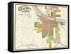 1888, Little Rock City Map, Arkansas, United States-null-Framed Stretched Canvas