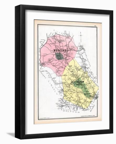 1889, Bedford Lexington, Massachusetts, United States-null-Framed Giclee Print