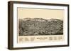 1889, Bristol Bird's Eye View, Connecticut, United States-null-Framed Giclee Print