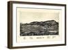 1889, Bristol Bird's Eye View, Vermont, United States-null-Framed Giclee Print