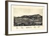 1889, Bristol Bird's Eye View, Vermont, United States-null-Framed Giclee Print