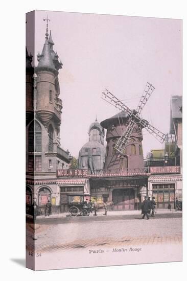 1889 Carte Postal colorée Moulin Rouge-Jules Chéret-Stretched Canvas