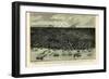 1889, Detroit Bird's Eye View, Michigan, United States-null-Framed Giclee Print
