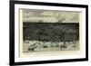 1889, Detroit Bird's Eye View, Michigan, United States-null-Framed Giclee Print