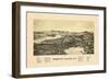 1889, Meredith Village Bird's Eye View, New Hampshire, United States-null-Framed Giclee Print