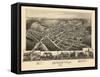 1889, Minersville Bird's Eye View, Pennsylvania, United States-null-Framed Stretched Canvas