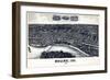 1889, Moline Bird's Eye View, Illinois, United States-null-Framed Giclee Print