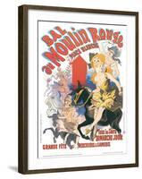 1889 Moulin Rouge Place Blanche-Jules Ch?ret-Framed Giclee Print