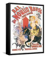 1889 Moulin Rouge Place Blanche-Jules Ch?ret-Framed Stretched Canvas