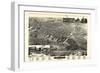 1889, Muskegon Bird's Eye View, Michigan, United States-null-Framed Giclee Print