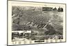 1889, Muskegon Bird's Eye View, Michigan, United States-null-Mounted Giclee Print