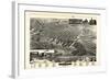 1889, Muskegon Bird's Eye View, Michigan, United States-null-Framed Giclee Print