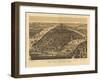 1889 NYC Map-N. Harbick-Framed Art Print