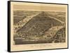 1889 NYC Map-N. Harbick-Framed Stretched Canvas