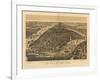 1889 NYC Map-N. Harbick-Framed Art Print