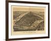 1889 NYC Map-N. Harbick-Framed Art Print