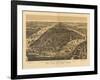 1889 NYC Map-N. Harbick-Framed Art Print