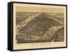 1889 NYC Map-N. Harbick-Framed Stretched Canvas