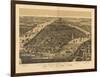 1889 NYC Map-N. Harbick-Framed Art Print