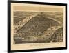 1889 NYC Map-N. Harbick-Framed Art Print