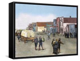 1889 Published in the Newspaper 'Frank Leslie's' 1889, Purcell, Oklahoma, Usa-Prisma Archivo-Framed Stretched Canvas