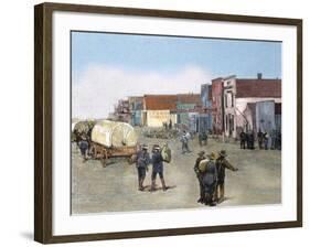 1889 Published in the Newspaper 'Frank Leslie's' 1889, Purcell, Oklahoma, Usa-Prisma Archivo-Framed Photographic Print
