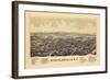 1889, Schuylerville 1889 Bird's Eye View, New York, United States-null-Framed Giclee Print