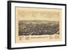 1889, Schuylerville 1889 Bird's Eye View, New York, United States-null-Framed Giclee Print