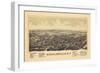 1889, Schuylerville 1889 Bird's Eye View, New York, United States-null-Framed Giclee Print