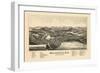 1889, Wolfeborough Bird's Eye View, New Hampshire, United States-null-Framed Premium Giclee Print