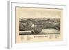 1889, Wolfeborough Bird's Eye View, New Hampshire, United States-null-Framed Giclee Print