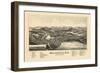 1889, Wolfeborough Bird's Eye View, New Hampshire, United States-null-Framed Giclee Print