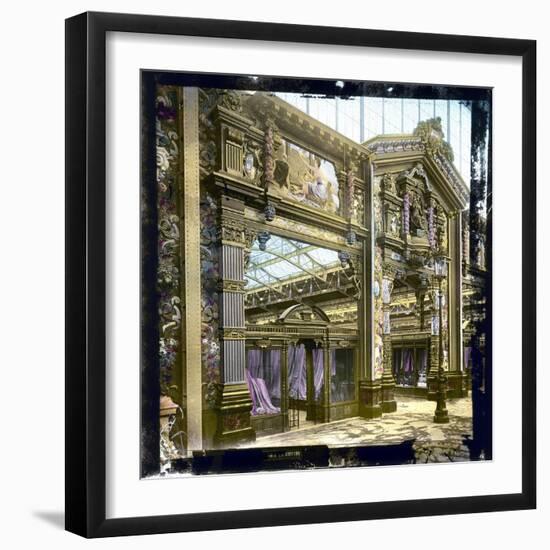 1889 World Fair, Paris, Entrance to the Silk Pavilion-Leon, Levy et Fils-Framed Photographic Print