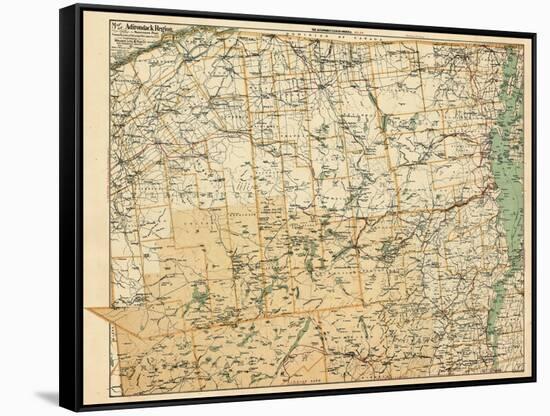 1890, Adirondack Region - Northern, New York, United States-null-Framed Stretched Canvas