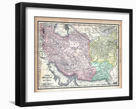 1890, Afganistan, Iran, Iraq, Asia, Persia, Afghanistan and Baluchistan-null-Framed Giclee Print