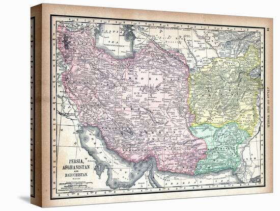 1890, Afganistan, Iran, Iraq, Asia, Persia, Afghanistan and Baluchistan-null-Stretched Canvas