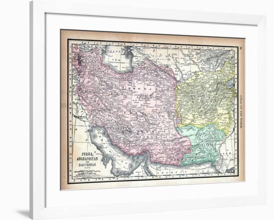 1890, Afganistan, Iran, Iraq, Asia, Persia, Afghanistan and Baluchistan-null-Framed Giclee Print