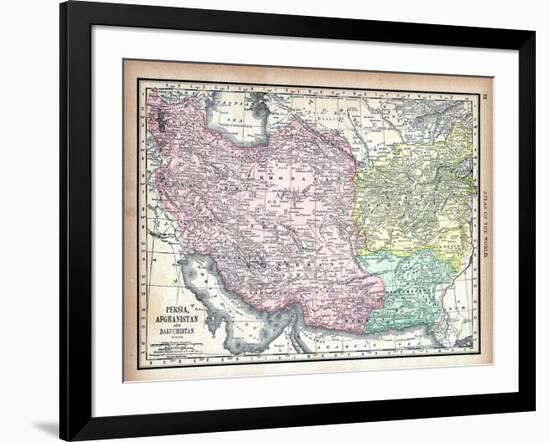 1890, Afganistan, Iran, Iraq, Asia, Persia, Afghanistan and Baluchistan-null-Framed Giclee Print