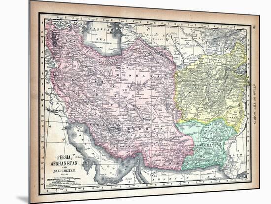 1890, Afganistan, Iran, Iraq, Asia, Persia, Afghanistan and Baluchistan-null-Mounted Giclee Print