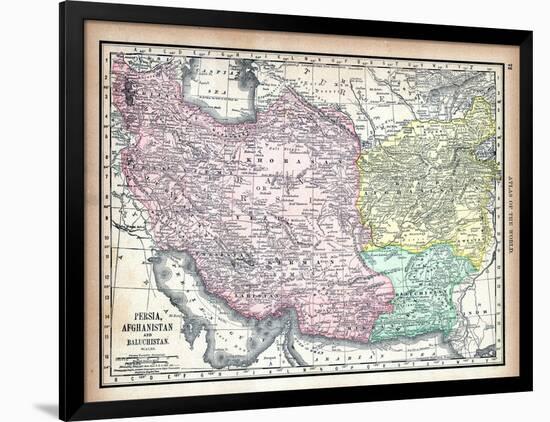 1890, Afganistan, Iran, Iraq, Asia, Persia, Afghanistan and Baluchistan-null-Framed Giclee Print