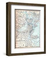 1890, Boston, Massachusetts-null-Framed Giclee Print