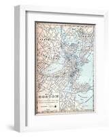 1890, Boston, Massachusetts-null-Framed Giclee Print