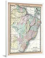 1890, Brazil, Guyana, Paraguay, South America, Brazil, Paraguay and Guayana-null-Framed Giclee Print