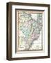 1890, Brazil, Guyana, Paraguay, South America, Brazil, Paraguay and Guayana-null-Framed Giclee Print