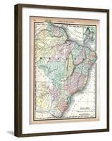 1890, Brazil, Guyana, Paraguay, South America, Brazil, Paraguay and Guayana-null-Framed Giclee Print