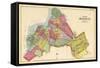 1890, Brooklyn City Map, New York, United States-null-Framed Stretched Canvas