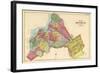 1890, Brooklyn City Map, New York, United States-null-Framed Giclee Print