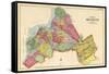 1890, Brooklyn City Map, New York, United States-null-Framed Stretched Canvas