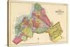 1890, Brooklyn City Map, New York, United States-null-Stretched Canvas