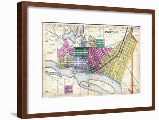 1890, Portage City, Wisconsin, United States-null-Framed Giclee Print
